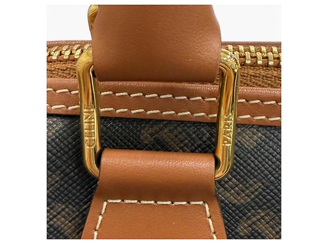 Céline Celine Small Boston Tan Triomphe 2-Way Leather Shoulder Bag - vista 12