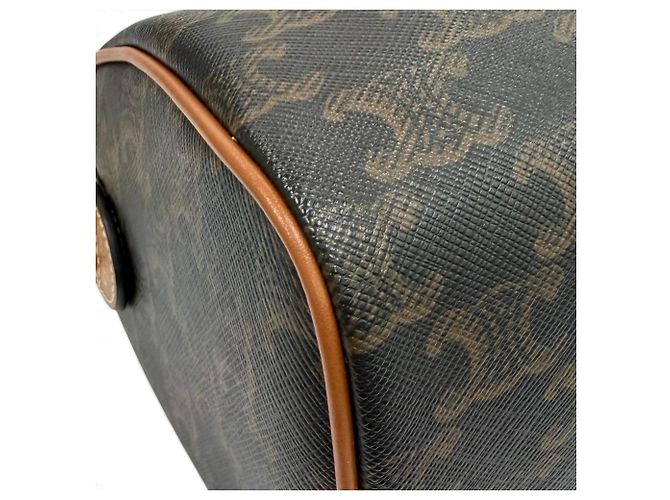 Céline Celine Small Boston Tan Triomphe 2-Way Leather Shoulder Bag - vista 8