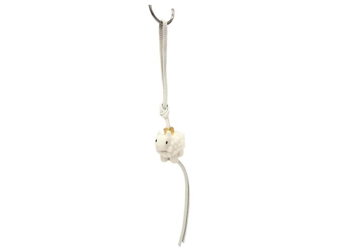 Charm per borsa Cubo Anagram Pecora in pelle di vitello e feltro Loewe Crudo - vista 2