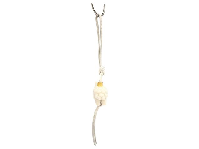 Charm per borsa Cubo Anagram Pecora in pelle di vitello e feltro Loewe Crudo - vista 4