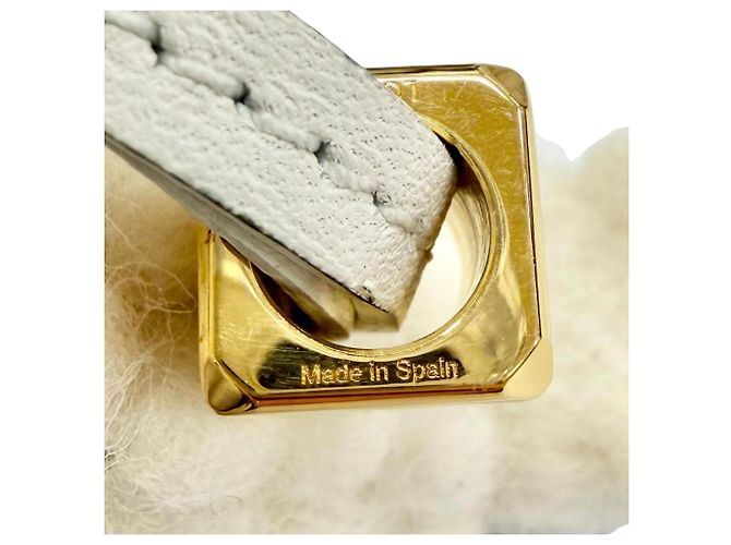 Charm per borsa Cubo Anagram Pecora in pelle di vitello e feltro Loewe Crudo - vista 7