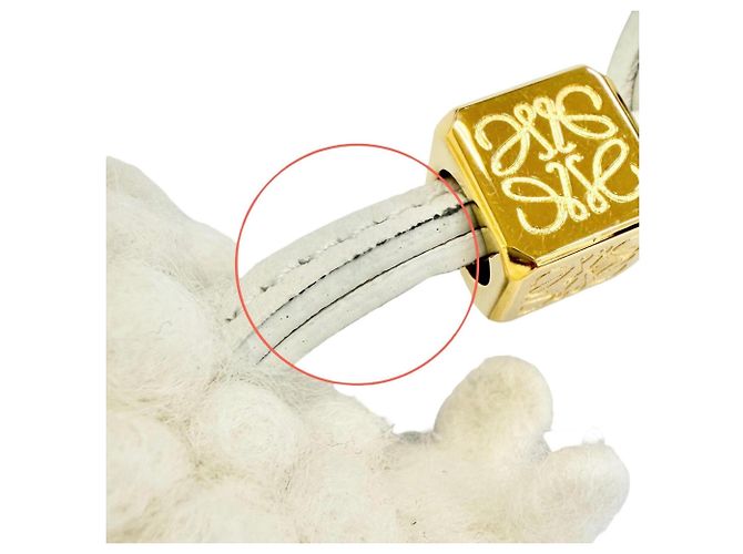 Charm per borsa Cubo Anagram Pecora in pelle di vitello e feltro Loewe Crudo - vista 8