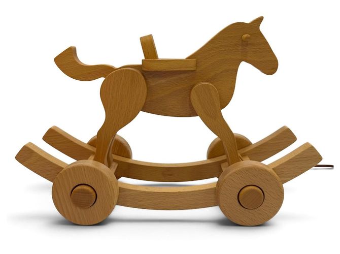 Hermès Borsa in pelle Hermes design cavallo a dondolo - vista 5