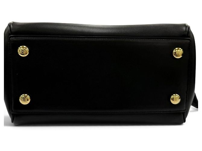 Borsa Loewe Madrid - Borsa a mano piccola in pelle morbida Nero - vista 6
