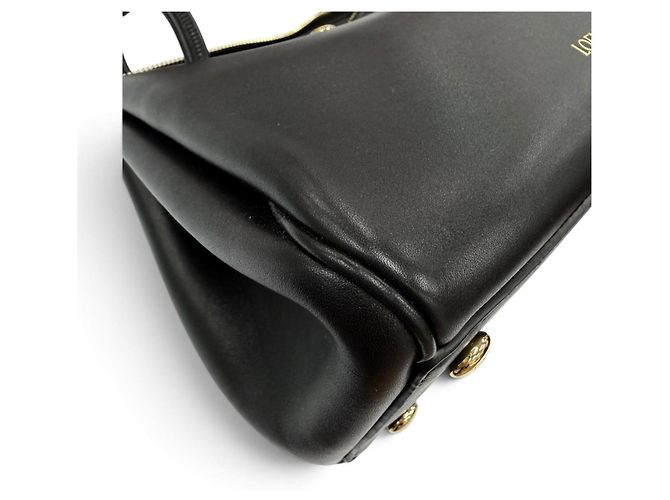 Borsa Loewe Madrid - Borsa a mano piccola in pelle morbida Nero - vista 8