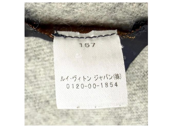 Sciarpa in cashmere Monogram con frange Louis Vuitton Marrone Nero - vista 7