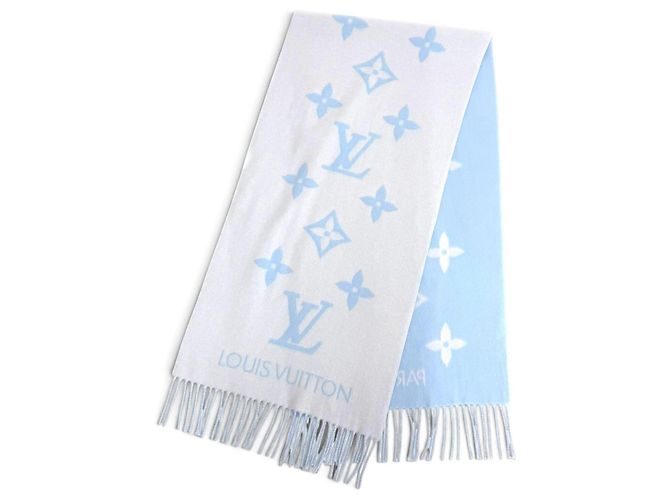 Louis Vuitton blauer Kaschmir-Stola - Ansicht 4