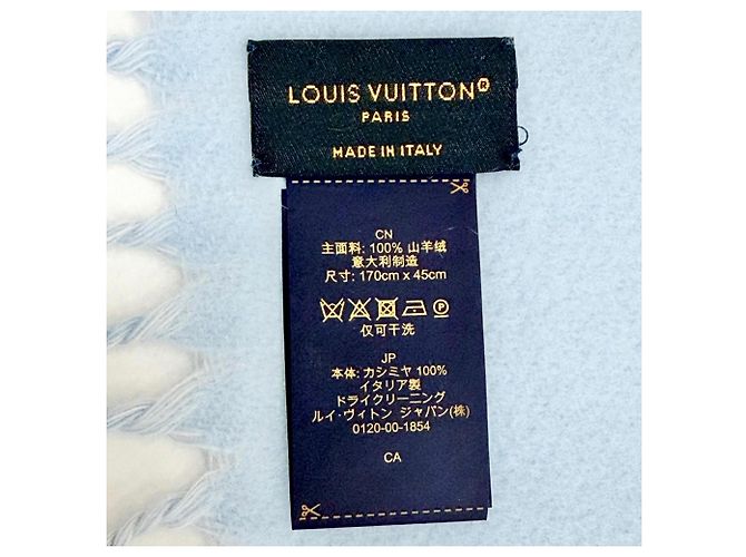Louis Vuitton blauer Kaschmir-Stola - Ansicht 7