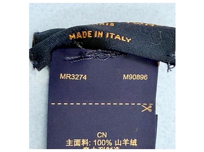 Louis Vuitton blauer Kaschmir-Stola - Ansicht 8