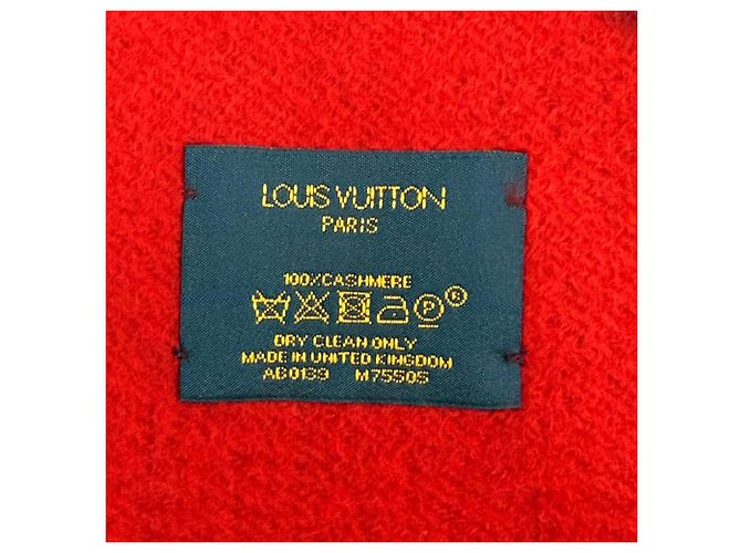 Stola in cashmere Louis Vuitton Rosso - vista 6