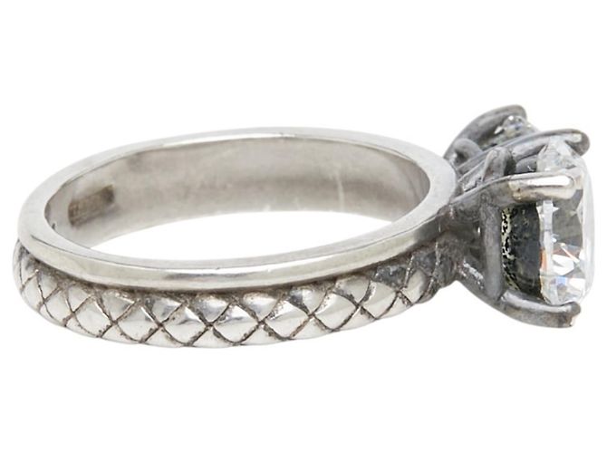 Bottega Veneta Intrecciato Bandring aus Silber - Ansicht 3