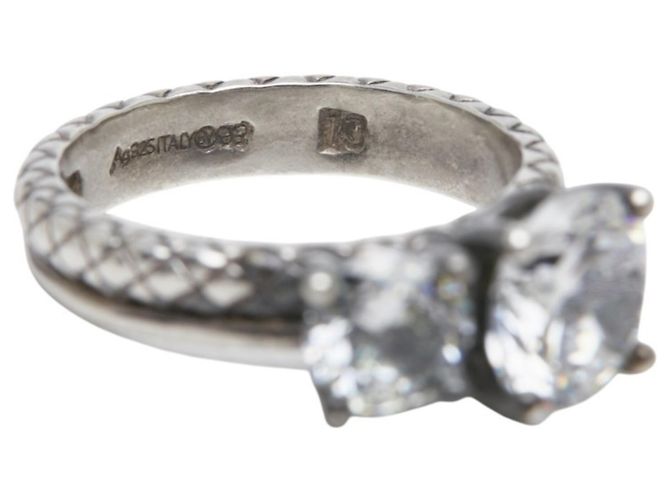 Bottega Veneta Intrecciato Bandring aus Silber - Ansicht 7
