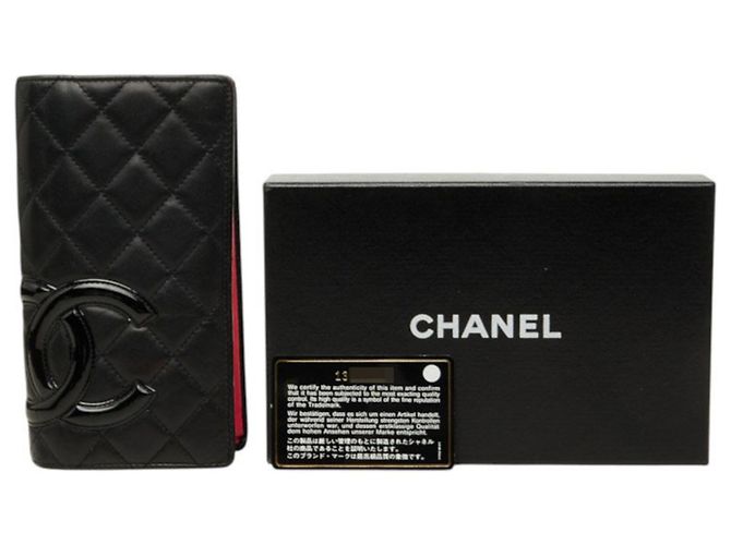 Portafoglio lungo Chanel Cambon Line in pelle nera Nero - vista 11