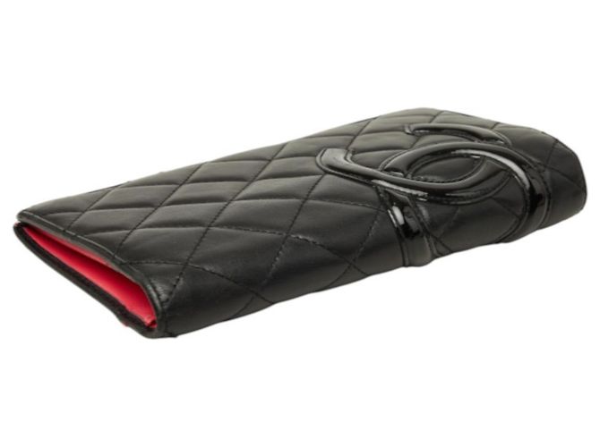 Portafoglio lungo Chanel Cambon Line in pelle nera Nero - vista 5