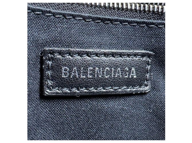 Borsa a mano e a tracolla Balenciaga in tela Nero Crudo - vista 14