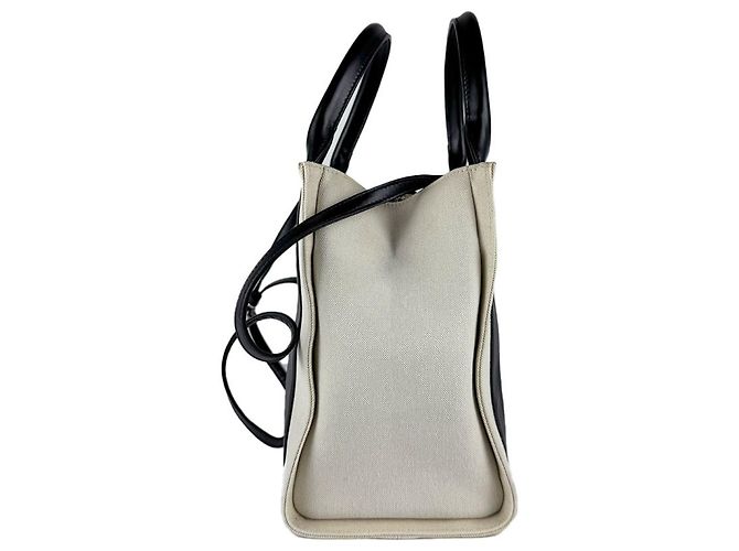 Borsa a mano e a tracolla Balenciaga in tela Nero Crudo - vista 2