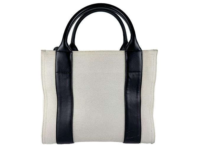 Borsa a mano e a tracolla Balenciaga in tela Nero Crudo - vista 3