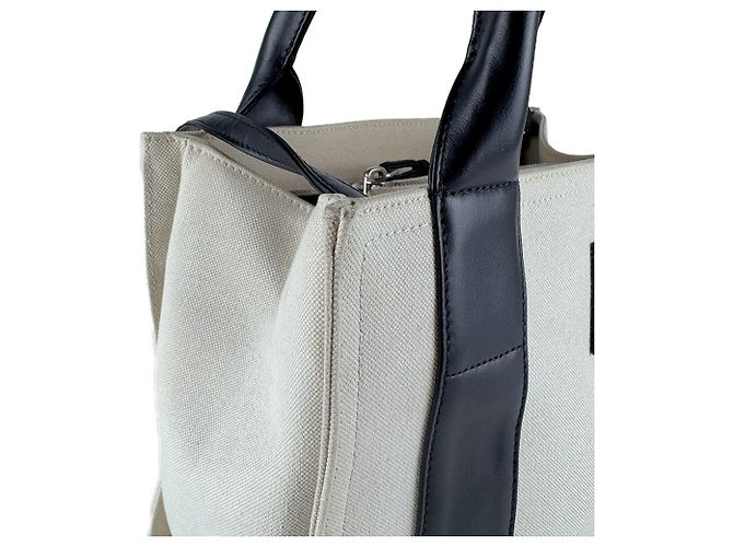 Borsa a mano e a tracolla Balenciaga in tela Nero Crudo - vista 6