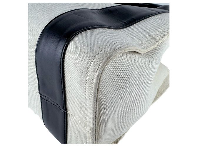 Borsa a mano e a tracolla Balenciaga in tela Nero Crudo - vista 7