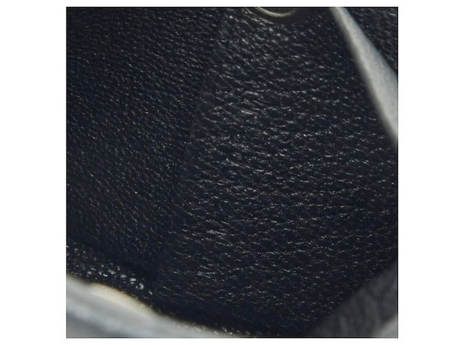 Hermès Monedero Hermes Bastia en piel Chevre gris Castaño - vista 9