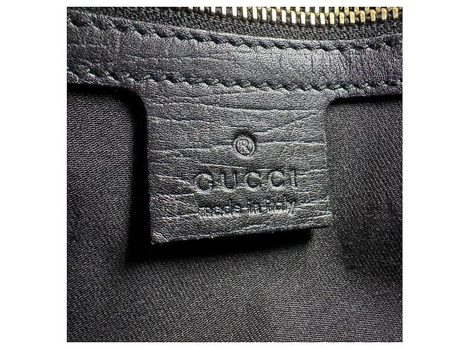 Borsa a mano Gucci nera in tela GG e pelle Nero - vista 12