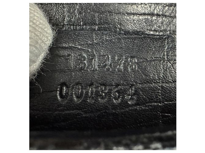Borsa a mano Gucci nera in tela GG e pelle Nero - vista 13