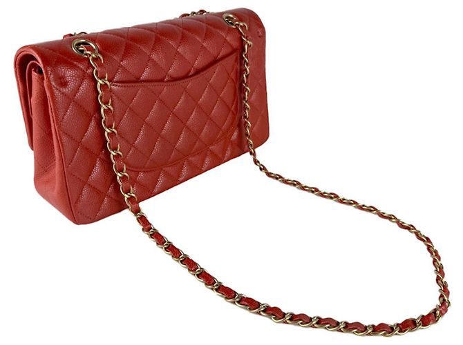 Borsa a tracolla Chanel Orange Red Rosso - vista 10
