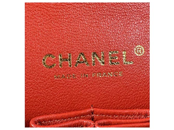 Borsa a tracolla Chanel Orange Red Rosso - vista 12