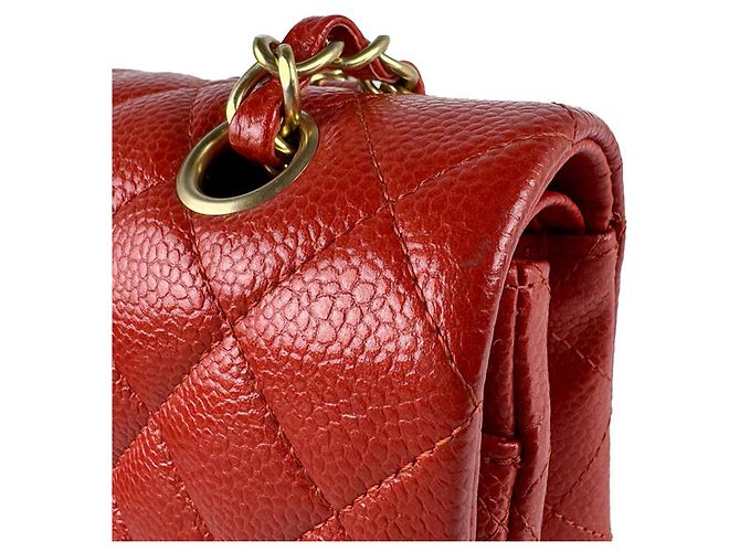 Borsa a tracolla Chanel Orange Red Rosso - vista 5