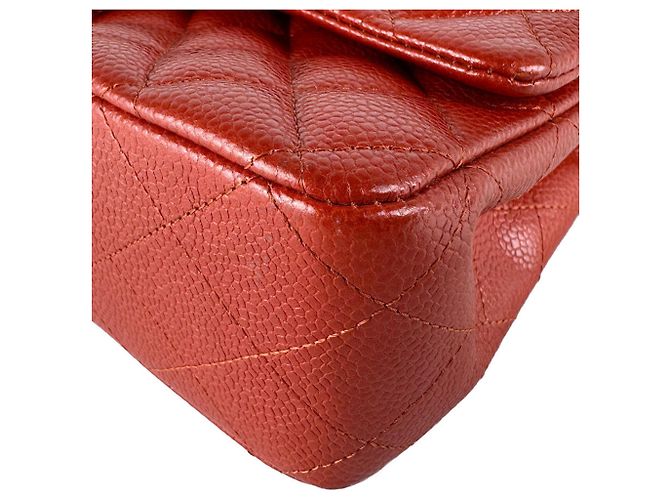 Borsa a tracolla Chanel Orange Red Rosso - vista 7