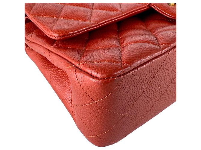 Borsa a tracolla Chanel Orange Red Rosso - vista 8