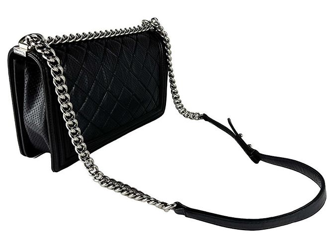 Borsa a tracolla Chanel Boy Nero - vista 10