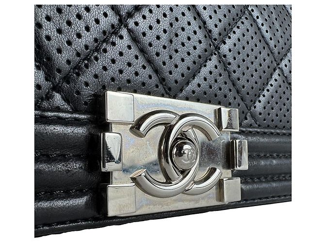 Borsa a tracolla Chanel Boy Nero - vista 11