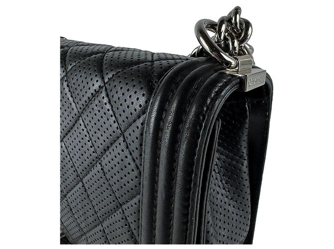 Borsa a tracolla Chanel Boy Nero - vista 6