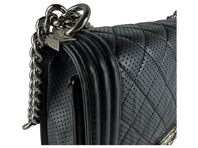 Borsa a tracolla Chanel Boy Nero - vista 7