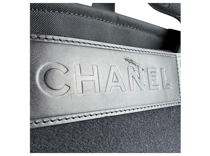 Borsa in tela nera Chanel Nero - vista 9