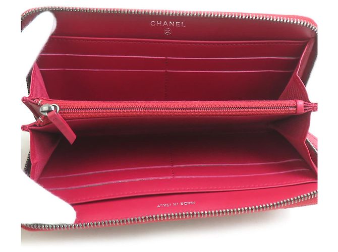 Cartera larga Chanel de piel charol rosa - vista 3