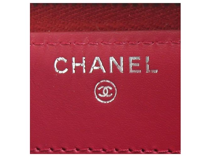 Cartera larga Chanel de piel charol rosa - vista 5