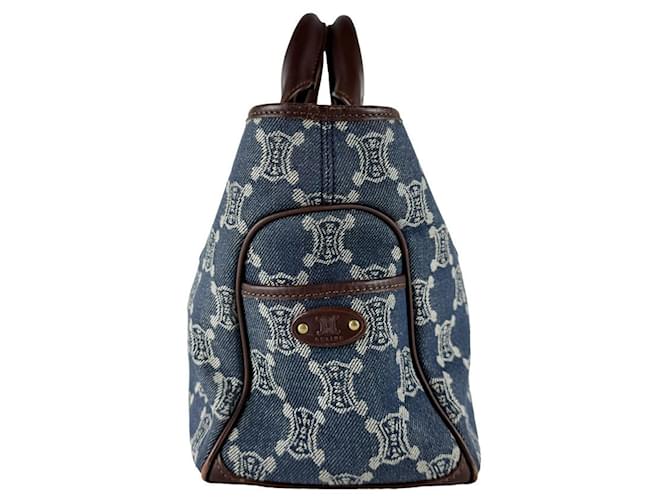 Céline Celine CELINE Paris Macadam Boogie Bag Marrone Blu - vista 2