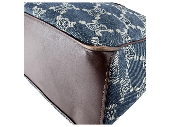 Céline Celine CELINE Paris Macadam Boogie Bag Marrone Blu - vista 8