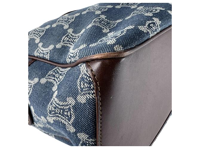 Céline Celine CELINE Paris Macadam Boogie Bag Marrone Blu - vista 9