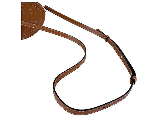 Céline Borsa a tracolla Celine in pelle marrone - vista 10