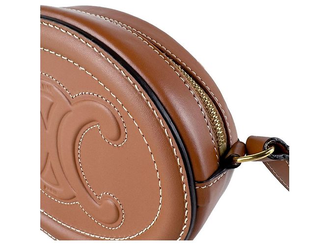 Céline Borsa a tracolla Celine in pelle marrone - vista 5