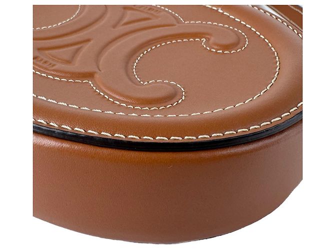 Céline Borsa a tracolla Celine in pelle marrone - vista 7