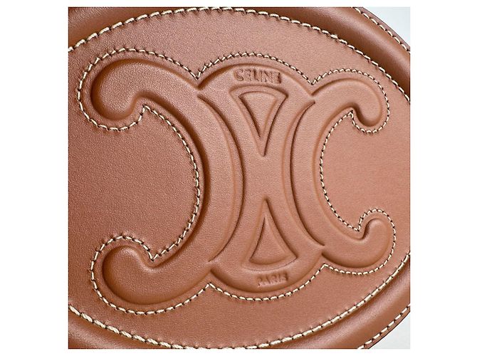 Céline Borsa a tracolla Celine in pelle marrone - vista 9