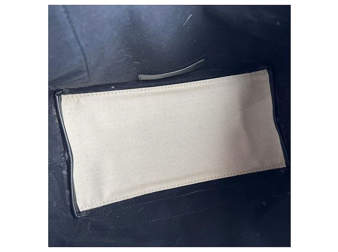 Borsa Balenciaga Cabas S Navy Nero Crudo - vista 12