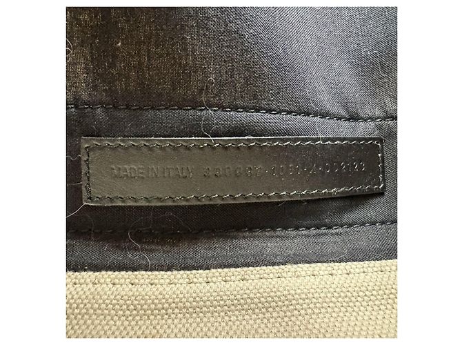 Borsa Balenciaga Cabas S Navy Nero Crudo - vista 13