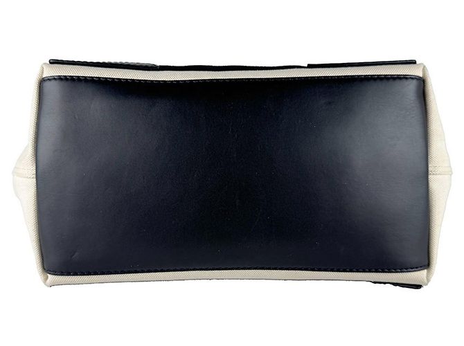 Borsa Balenciaga Cabas S Navy Nero Crudo - vista 4