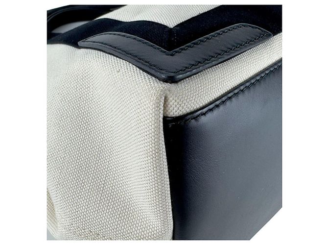 Borsa Balenciaga Cabas S Navy Nero Crudo - vista 8