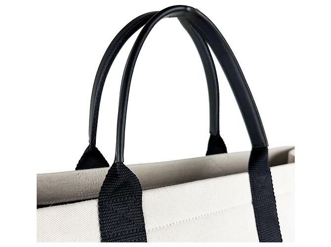 Borsa Balenciaga nera e avorio Nero Crudo - vista 9